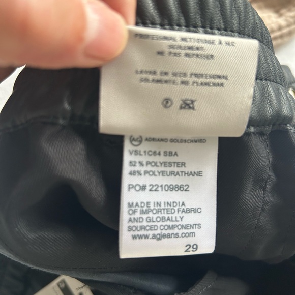 Black faux leather pants - Picture 5 of 5